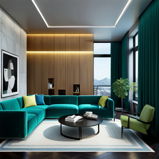 blue green living room ideas