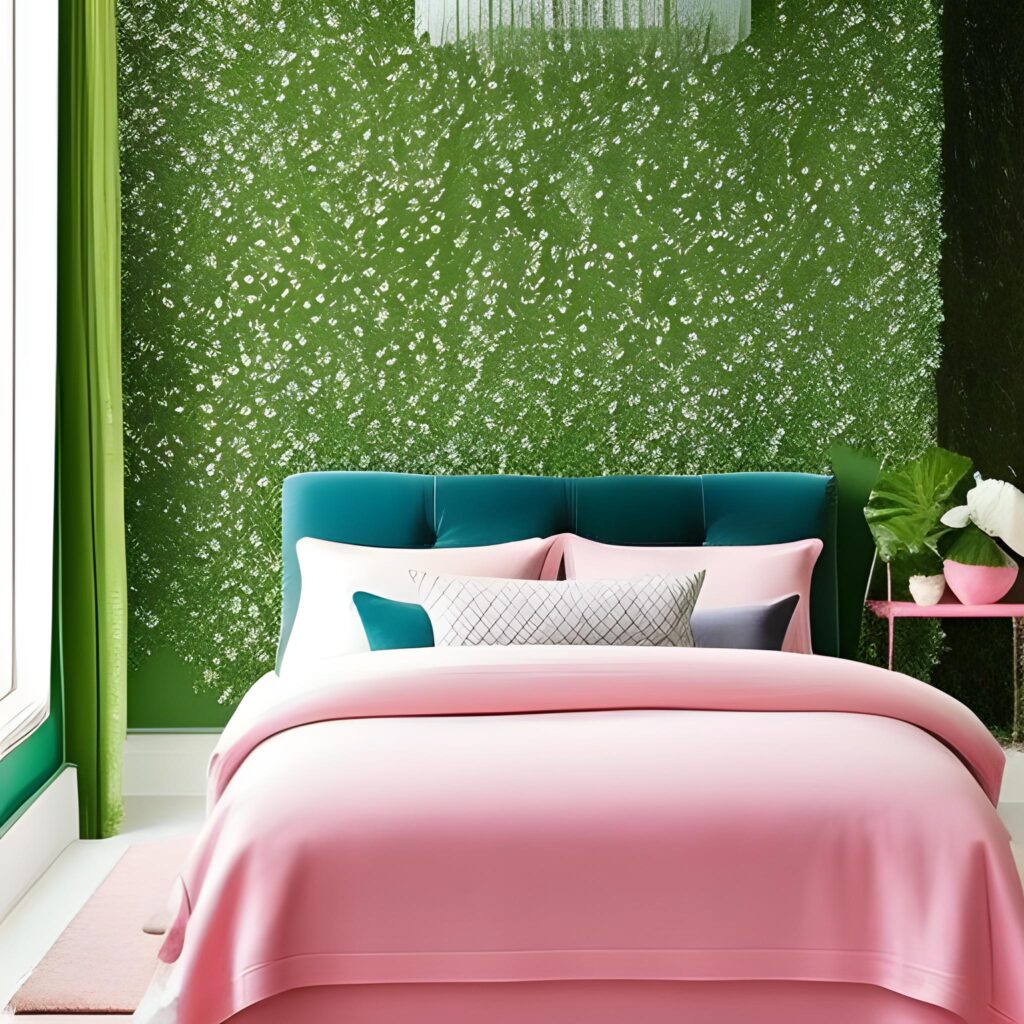 green and pink room ideas