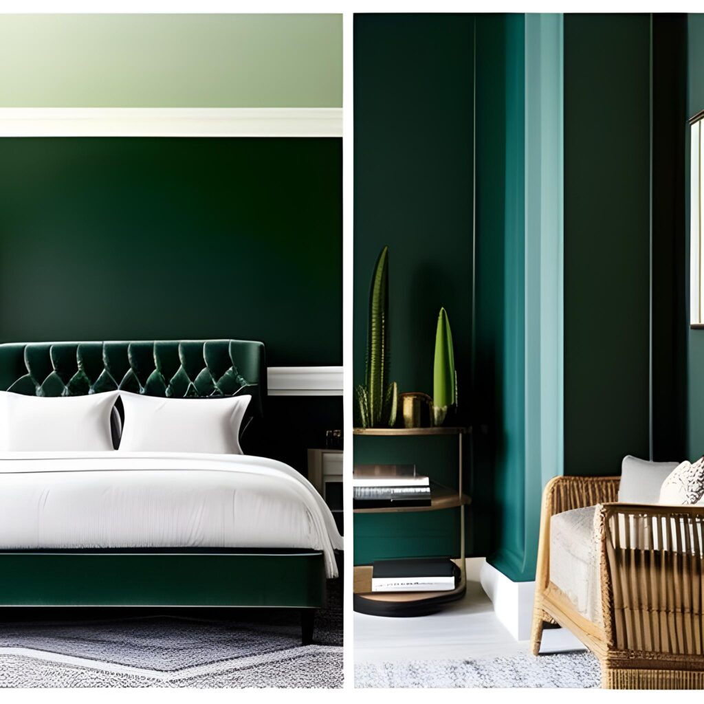 dark green room ideas