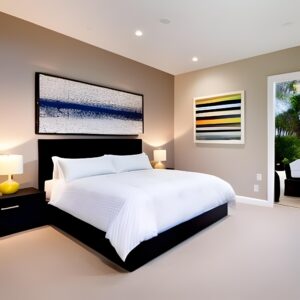 how to decorate a long rectangular bedroom