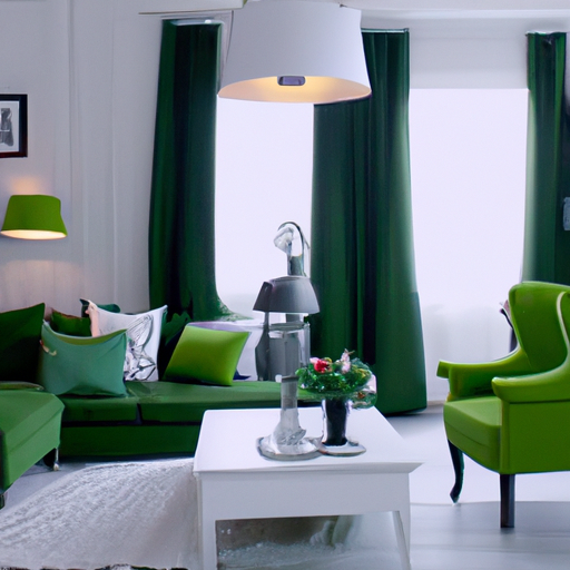 emerald green living room ideas