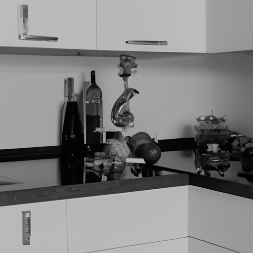 black and white kitchen decor