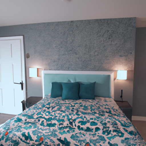 sage green accent wall bedroom