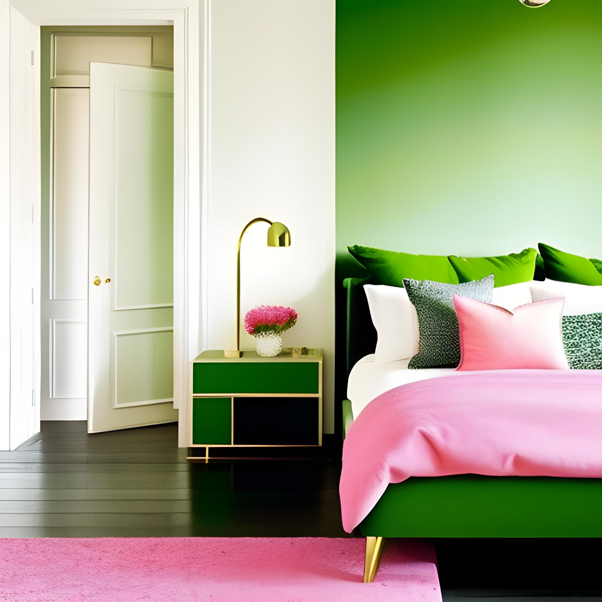 green and pink room ideas